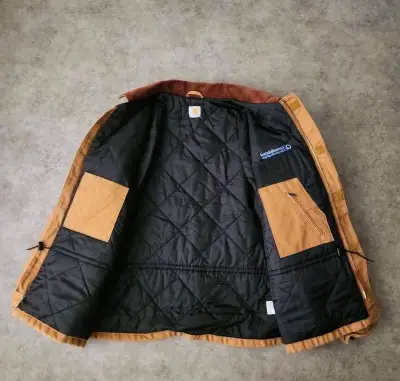 Chaqueta Carhartt marrón con forro acolchado - miniatura 1