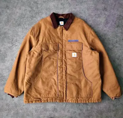 Chaqueta Carhartt marrón con forro acolchado - miniatura 4