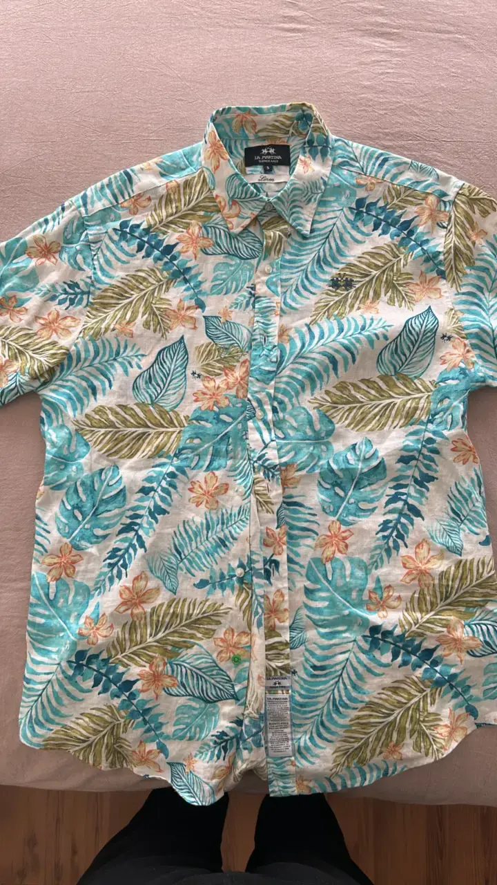 Camisa hawaiana La Martina estampada tropical