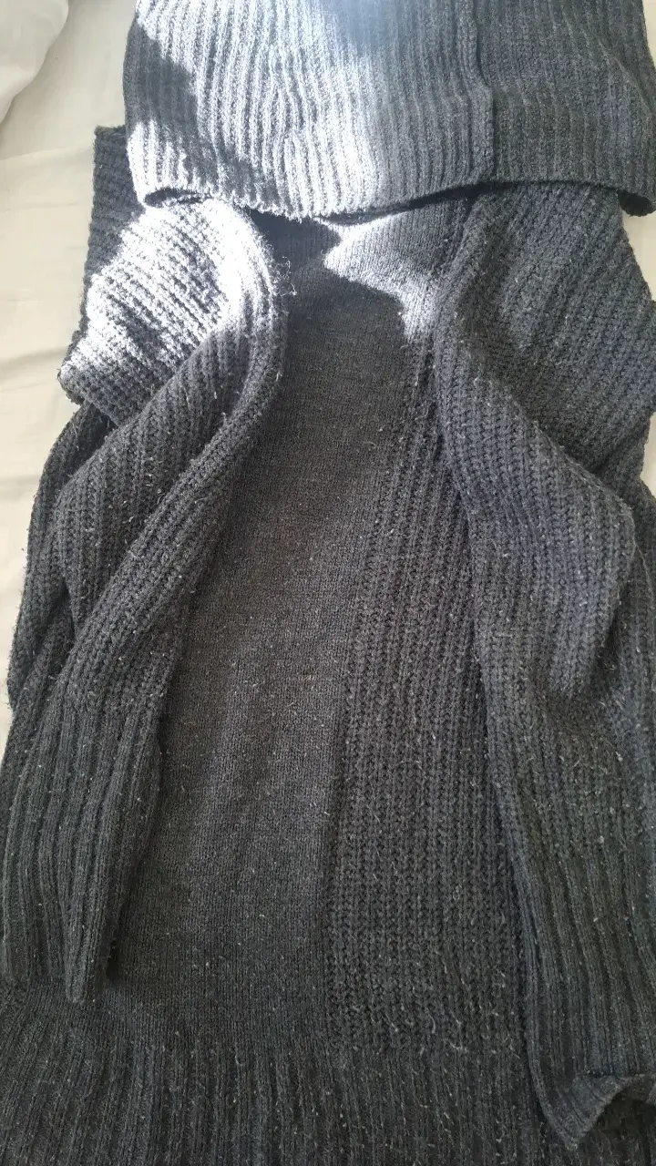 Chaleco de lana gris oscuro para mujer - 1