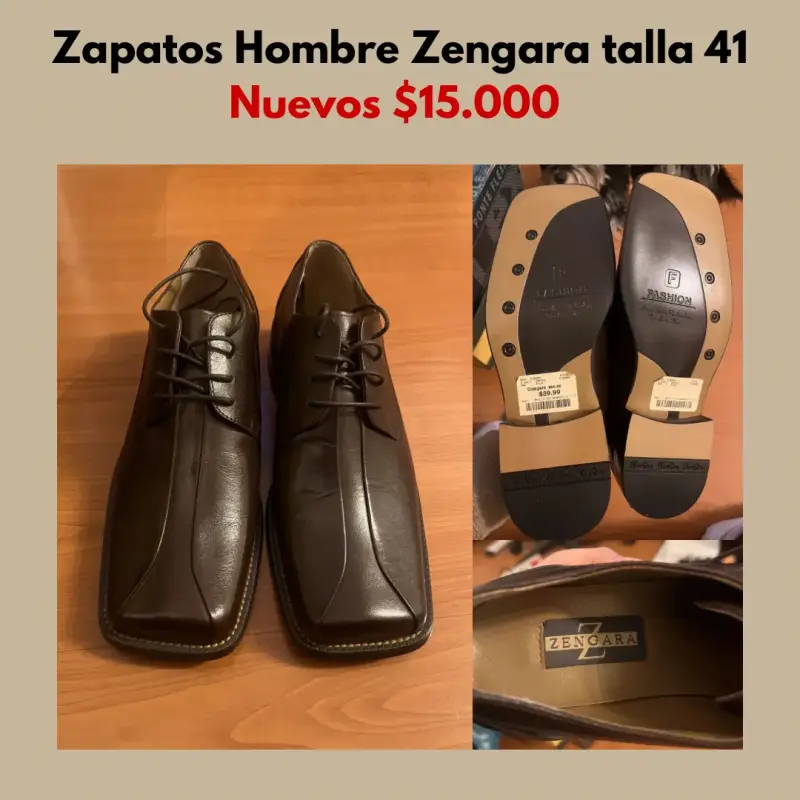 Zapatos de vestir hombre Zengara talla 41 nuevos