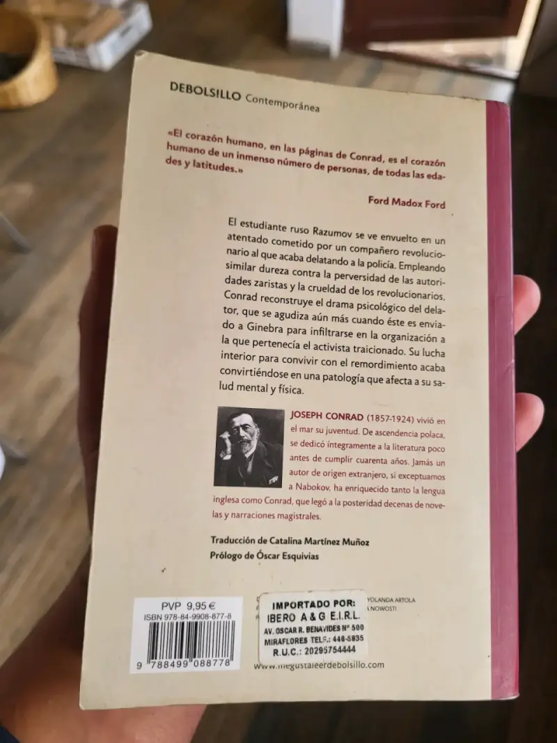 Libro 'Bajo la mirada de Occidente' de Joseph Conrad - 2