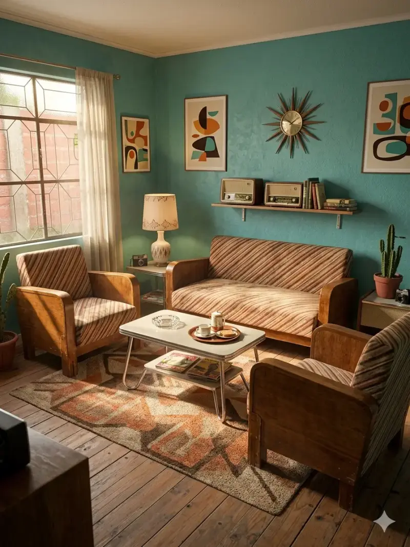 Conjunto de living estilo Art Deco - 5