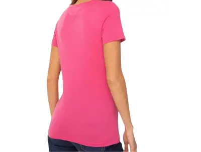 Polera Tommy Jeans rosa Logo Slim Fit, Talla S - miniatura 2