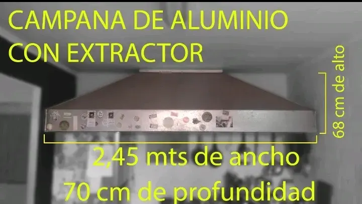 Campana de cocina con extractor y cañón - 3