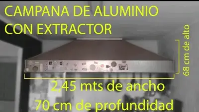 Campana de cocina con extractor y cañón - miniatura 3