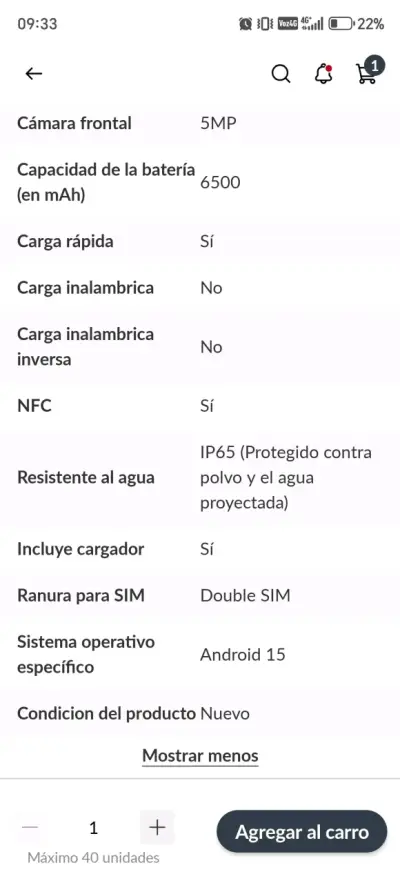 Smartphone Honor 400 Smart 5G con caja - miniatura 3