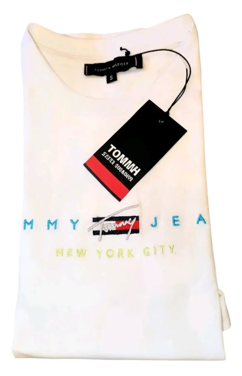 Polera Tommy Jeans Logo Bordado Regular Fit - 4