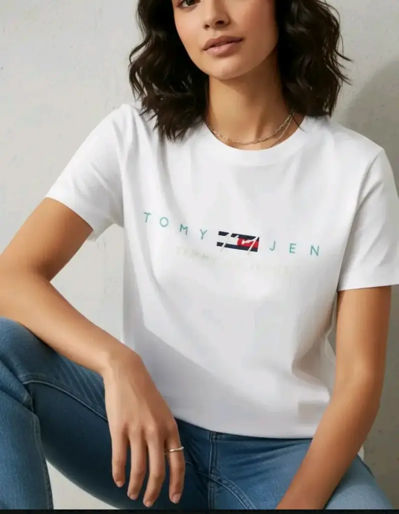 Polera Tommy Jeans Logo Bordado Regular Fit - 5