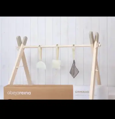 Gimnasio de madera para bebé Abejareina - miniatura 1