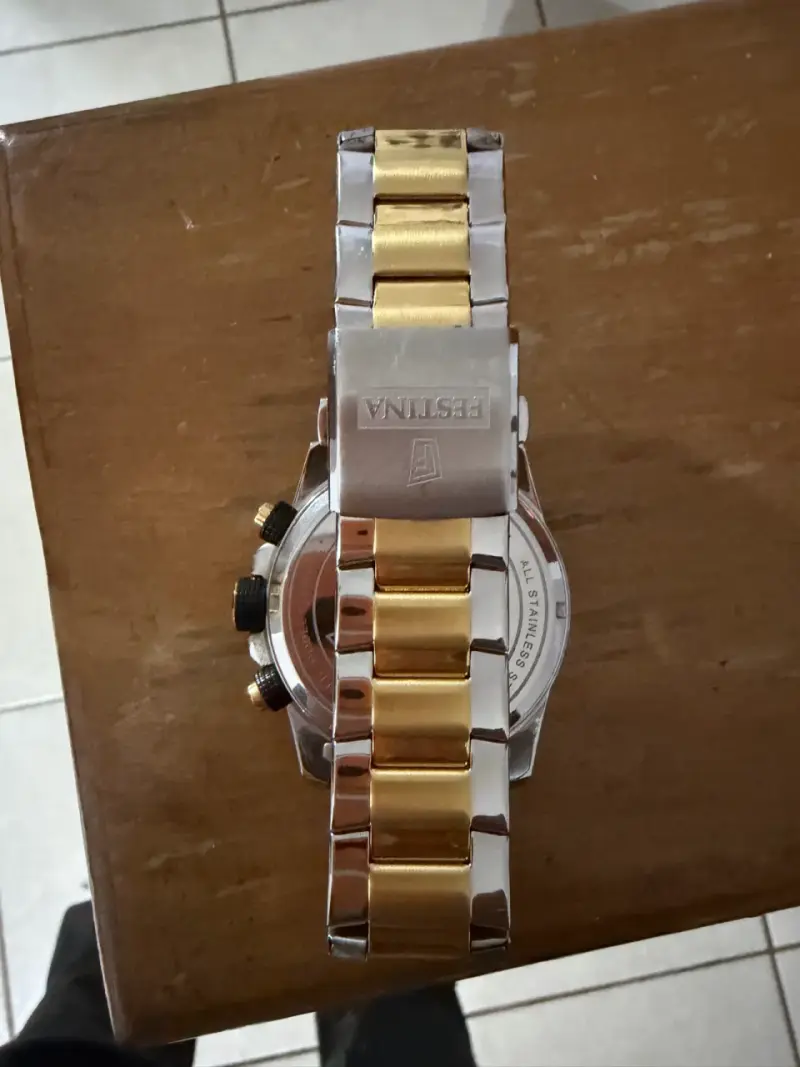 Reloj Festina cronógrafo bicolor - 3