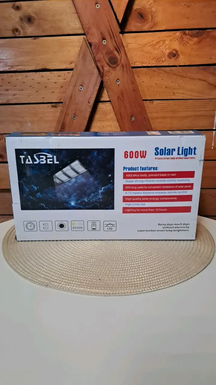 Luz solar poste 600W para exteriores - 1