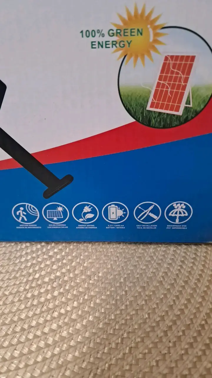 Luz solar poste 600W para exteriores - 5