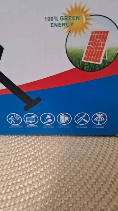 Luz solar poste 600W para exteriores - miniatura 5