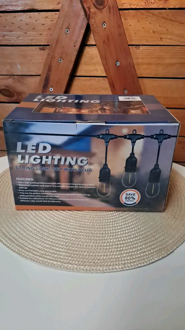 guirnalda led solar 10luces 10 metros - 1