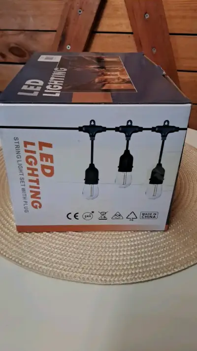 guirnalda led solar 10luces 10 metros - miniatura 4