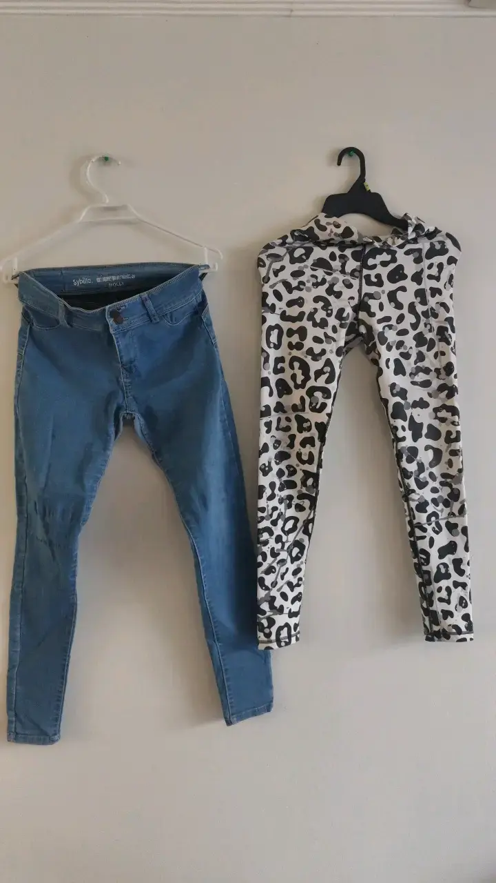 Lote de jeans mujer blanco y azul - 2