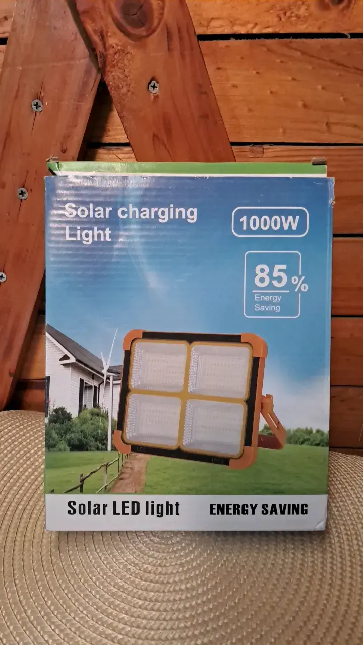 Luz LED solar 1000W linterna - 1