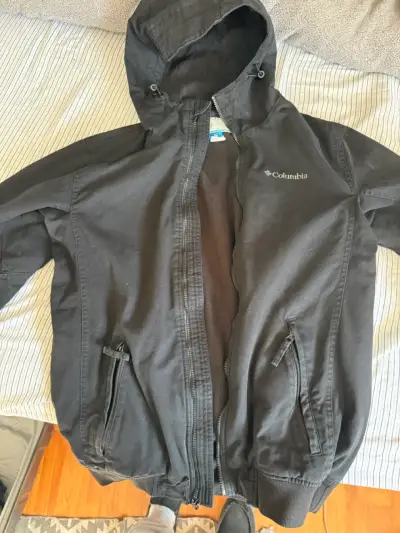 Chaqueta polar negra para hombre columbia - miniatura 1