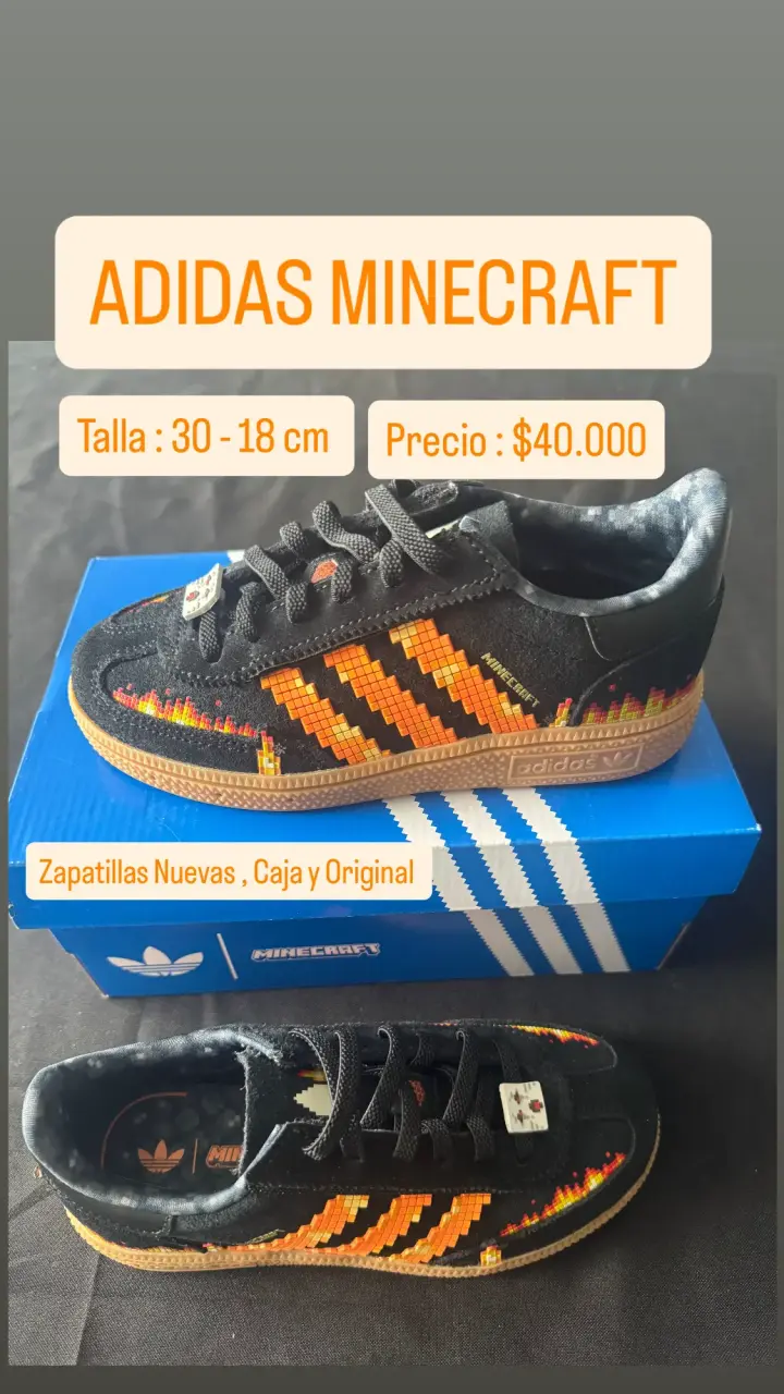 Zapatillas Adidas Minecraft para niños