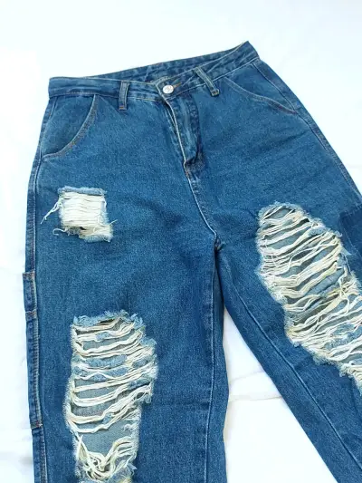 Jeans de mezclilla azul ☆ Shein XS - miniatura 1