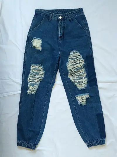 Jeans de mezclilla azul ☆ Shein XS - miniatura 3