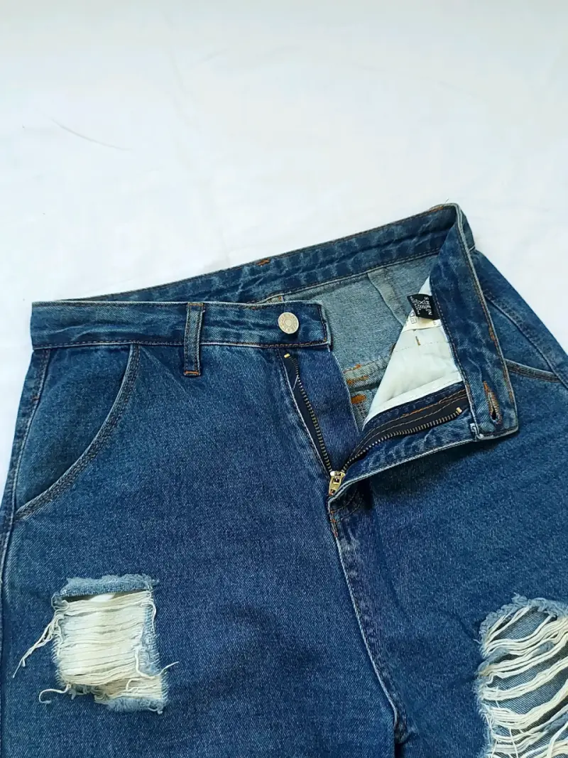 Jeans de mezclilla azul ☆ Shein XS - 4