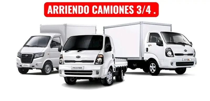 Arriendo de camiones 3/4 para transporte