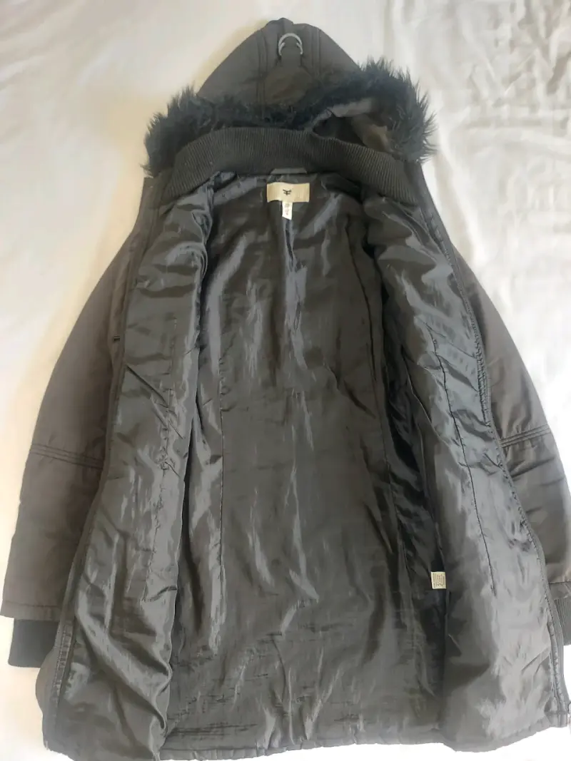 Chaqueta larga con capucha ☆ M - 3