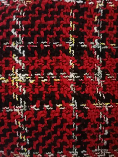 Conjunto falda y chaleco tweed rojo - miniatura 4