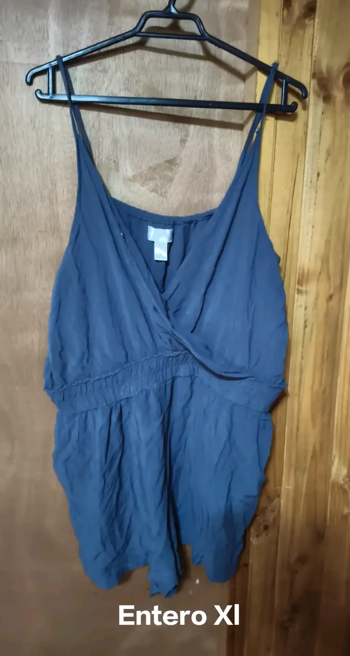 Enterito azul sin mangas talla XL