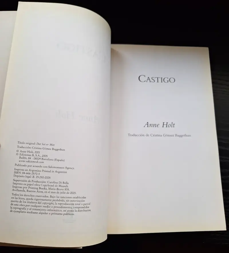 Libro 'Castigo' de Anne Holt - 3