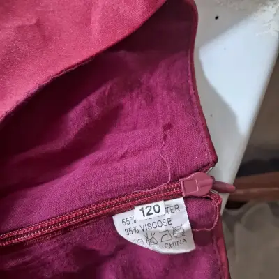 Vestido de fiesta infantil burdeos con encaje - miniatura 5