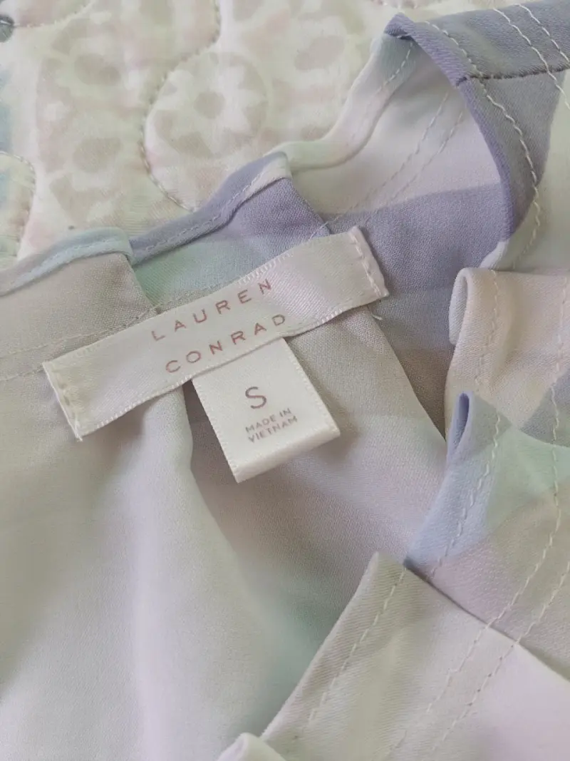 Blusa de rayas multicolor con lazo - 2