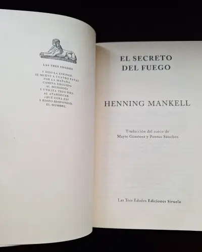 Libro 'El Secreto del Fuego' de Henning Mankell - miniatura 5