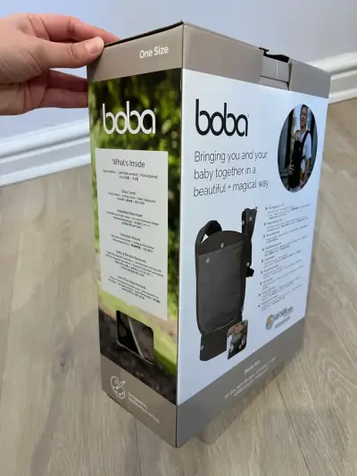 Mochila portabebé Boba negra ergonómica - miniatura 5