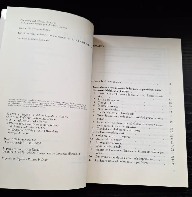 Libro 'Teoría del Color' de Johannes Pawlik - 4