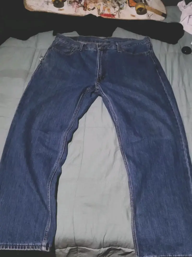 Jeans azul clásico para hombre - 1
