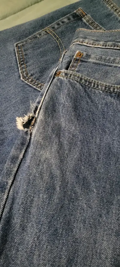 Jeans azul clásico para hombre - miniatura 6