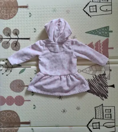 Polerón polar rosado con capucha - miniatura 2