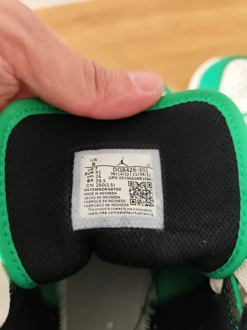 Zapatillas Nike jordan verdes y blancas - 6