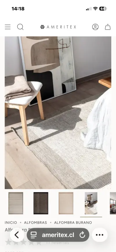 Alfombra Burano beige moderna - miniatura 1