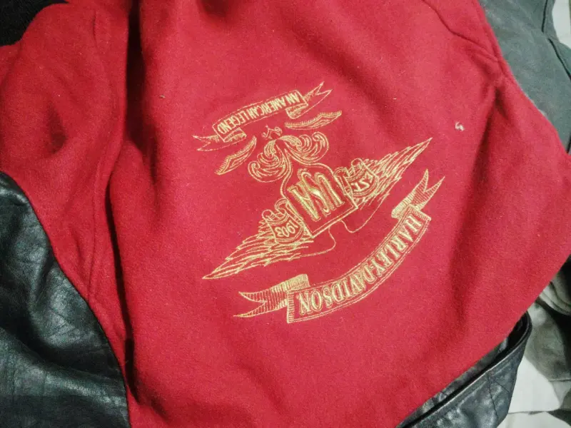 Chaqueta Harley Davidson roja y negra - 4