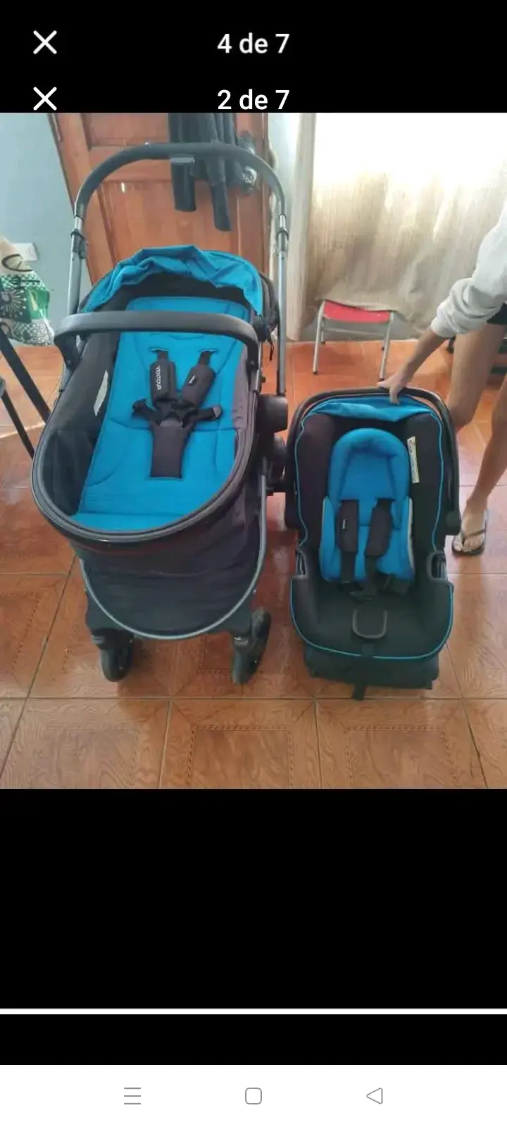 Coche de bebé Infanti azul - 3