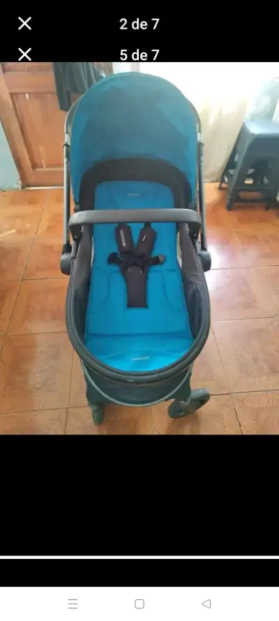 Coche de bebé Infanti azul - miniatura 4