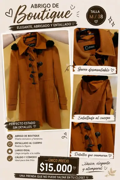 Abrigo de boutique elegante y entallado - miniatura 1