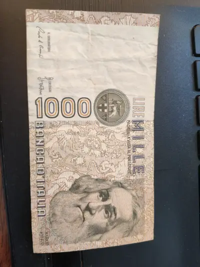 Hermoso Set de 4 Billetes Antiguos de Italia - miniatura 1