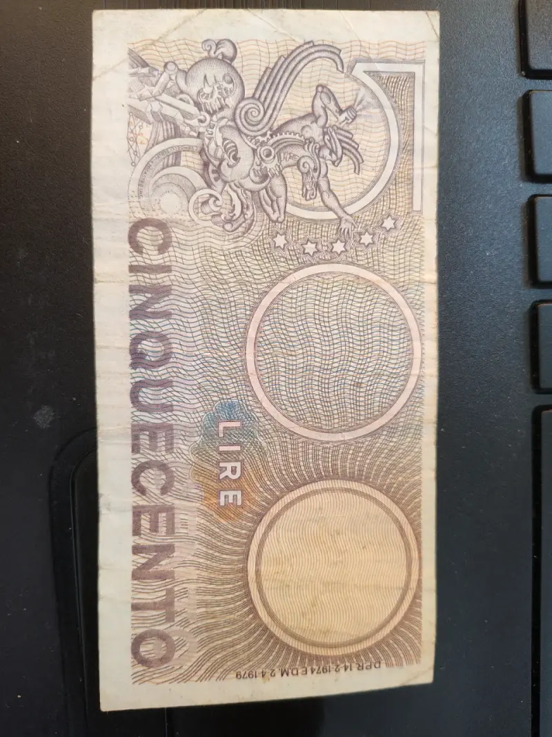 Hermoso Set de 4 Billetes Antiguos de Italia - 2