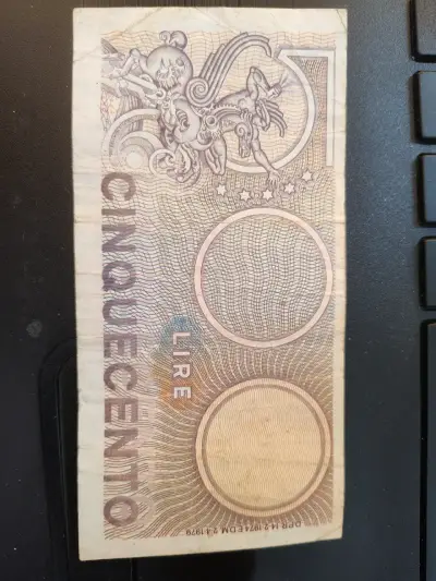 Hermoso Set de 4 Billetes Antiguos de Italia - miniatura 2