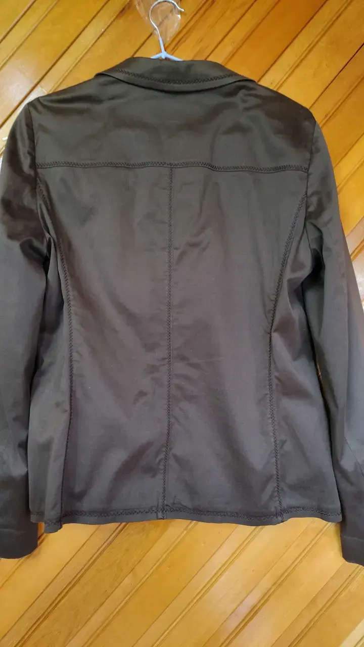 Blazer marrón Hauber con detalles bordados - 3